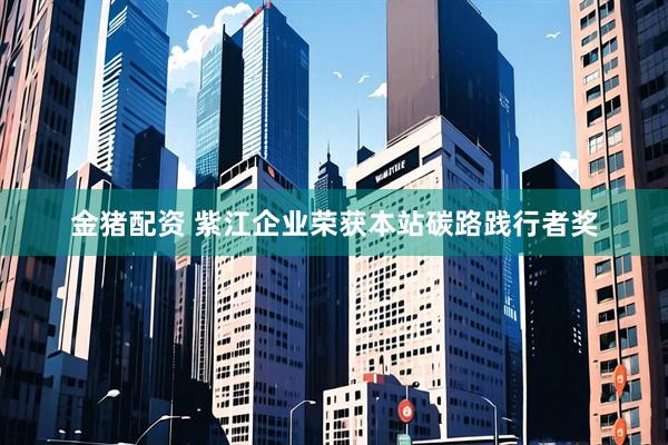 金猪配资 紫江企业荣获本站碳路践行者奖