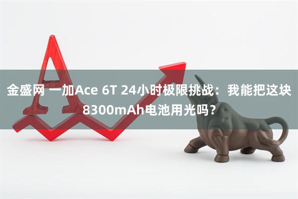 金盛网 一加Ace 6T 24小时极限挑战：我能把这块8300mAh电池用光吗？